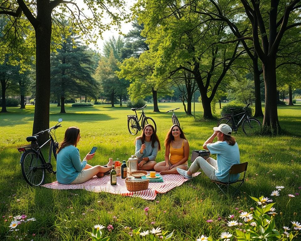grüne Entscheidungen treffen in der Freizeit