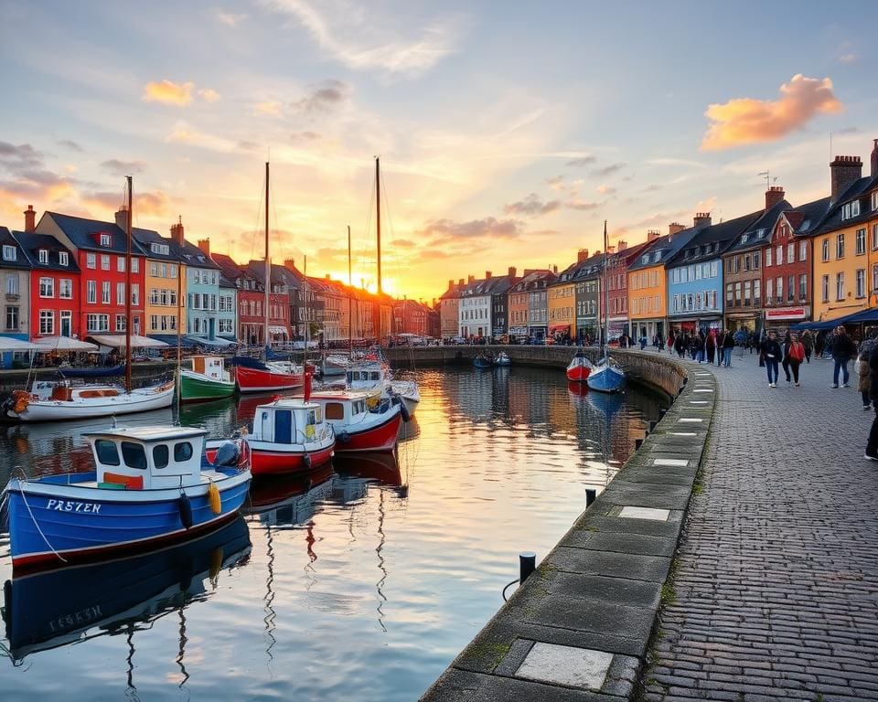 malerische Häfen in Honfleur