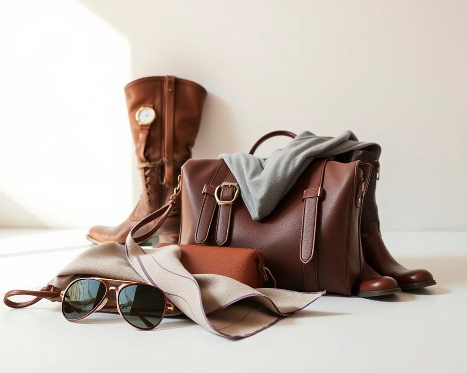 Accessoires, die den lässigen Chic vervollständigen