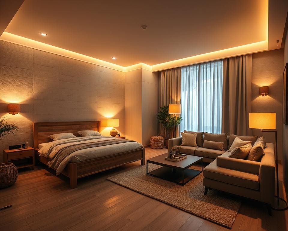 Beleuchtungskonzepte für Schlafzimmer und Wohnzimmer