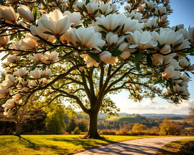 Was macht die Magnolie zum edlen Spalierbaum?