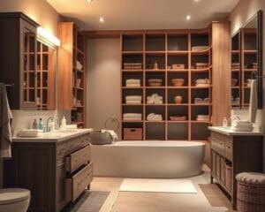 Was sind Tipps für mehr Stauraum im Badezimmer?