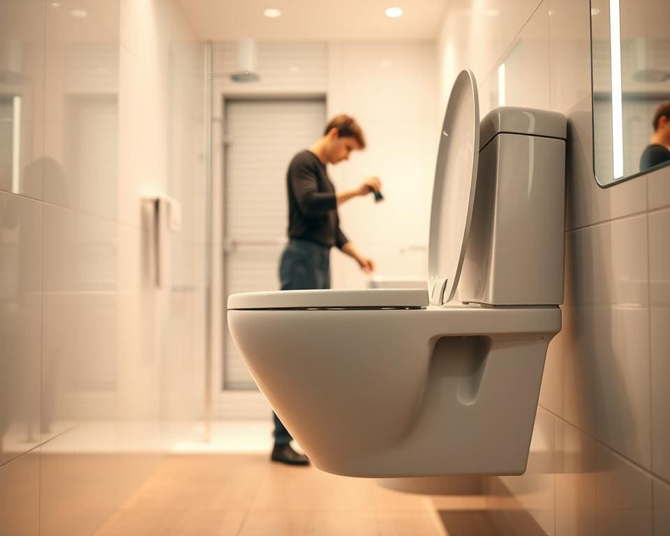 Wie reinigt man ein Hänge-WC