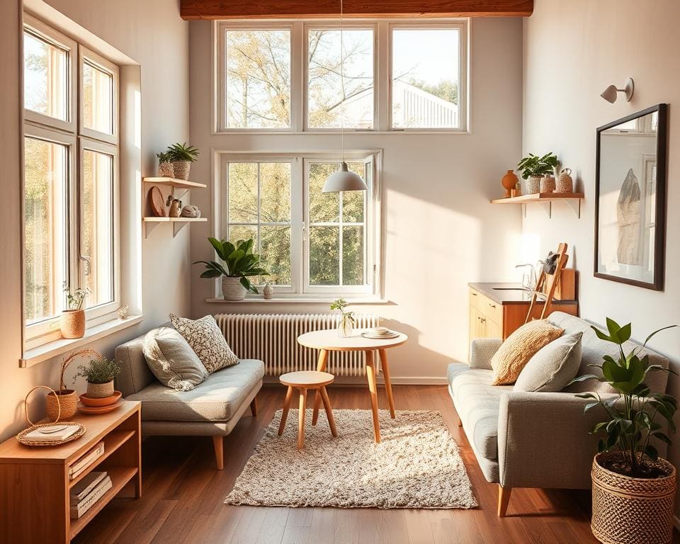 Wie richtest du ein Einzimmerapartment wohnlich ein?