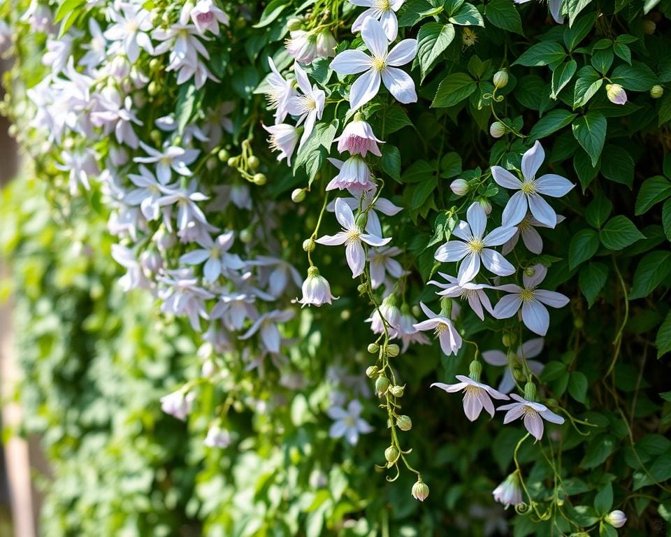 Clematis Pflanzen ohne Rankhilfe