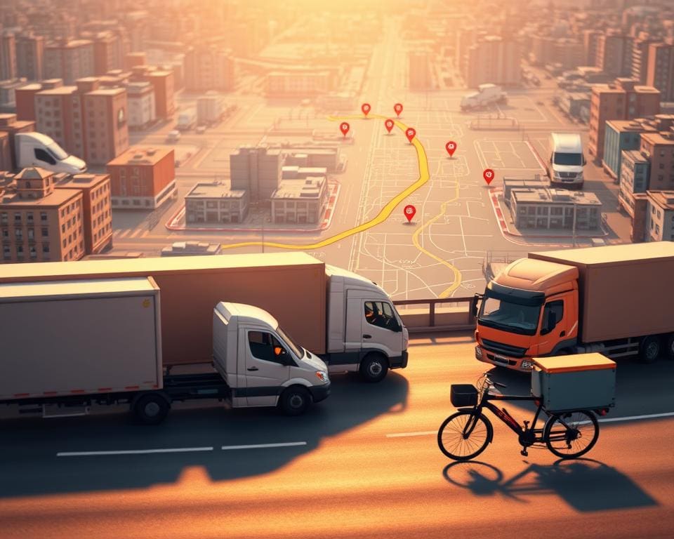 Transportmittel und Routenwahl bei Tournee Logistik planen