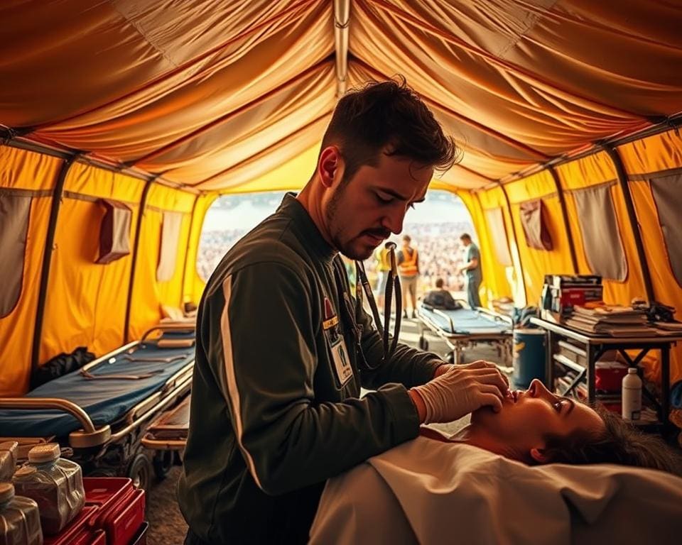 Wie arbeitet ein Festivalarzt im Notfallzelt?