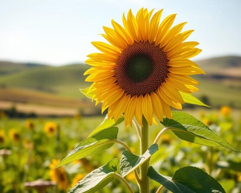Wie erkennt man eine gesunde Sonnenblume?
