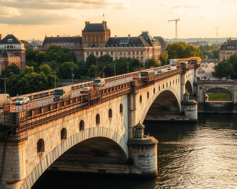 Wie saniert man alte Brücken mit laufendem Verkehr?