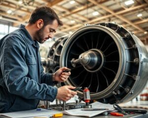 Wie unterstützt ein Triebwerksmechaniker die Wartung?