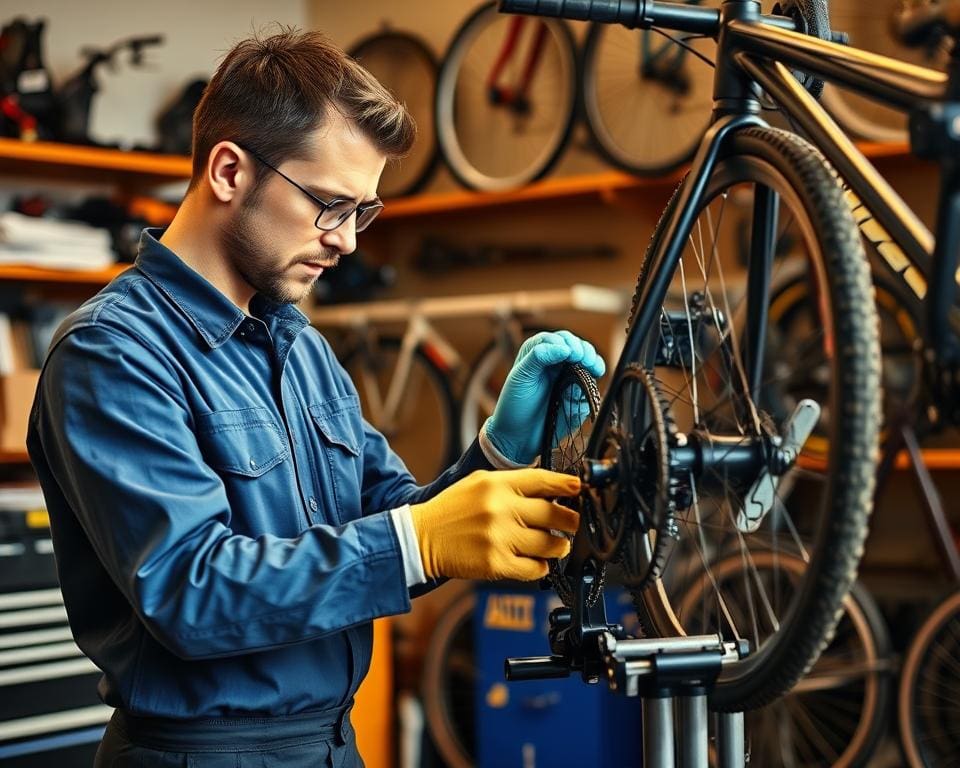 qualifizierter Fahrradmechaniker