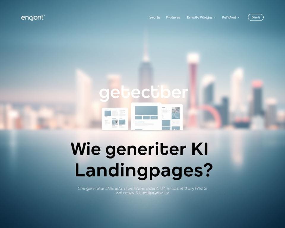 Wie generiert KI automatisch Landingpages?