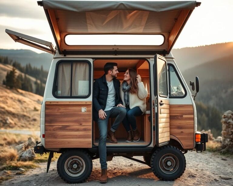Wie reist man als Paar im kleinen Campervan?