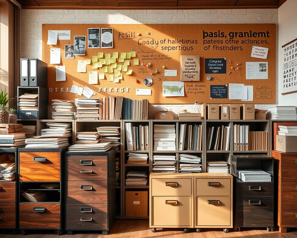 Ablagesysteme für Papierorganisation