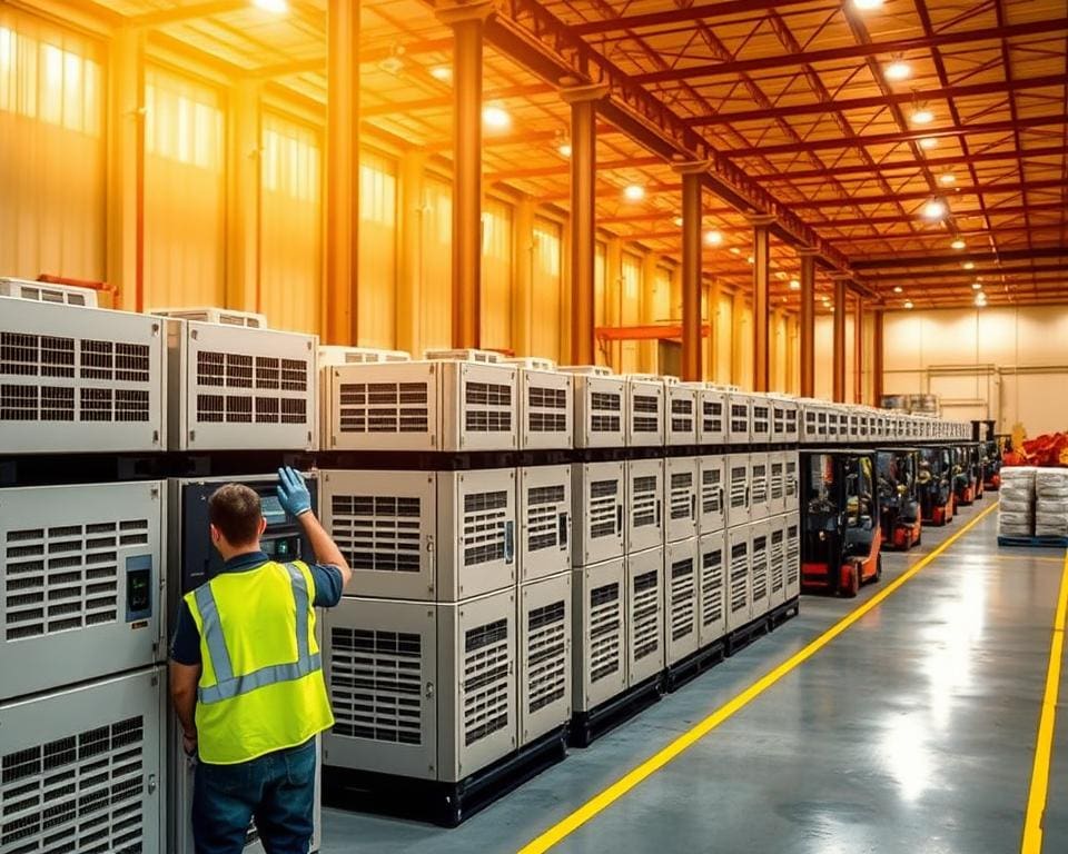 Welche Industrie-Lösungen bietet iwell mit Stromspeichern?
