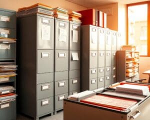 Welche Ordnersysteme halten das Büro übersichtlich?