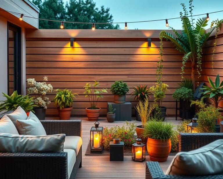 Wie gestaltest du deine Terrasse gemütlich und modern?