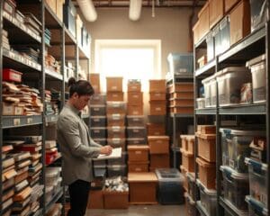 Wie schaffst du Platz im überfüllten Abstellraum?