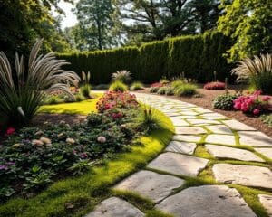 Natursteinwege stilvoll im Garten integrieren