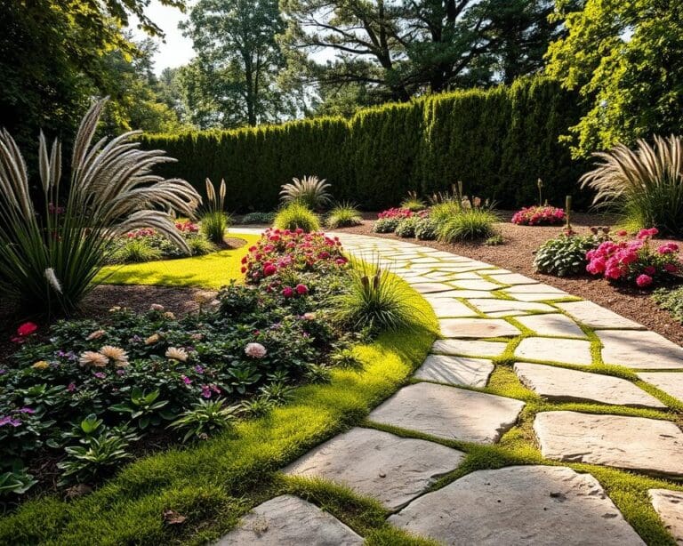Natursteinwege stilvoll im Garten integrieren