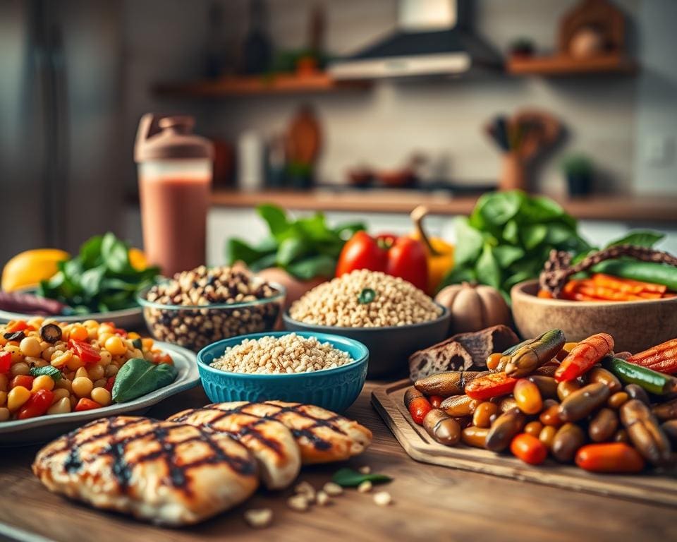 Proteinreiche Ernährung für Muskelaufbau und Kraft