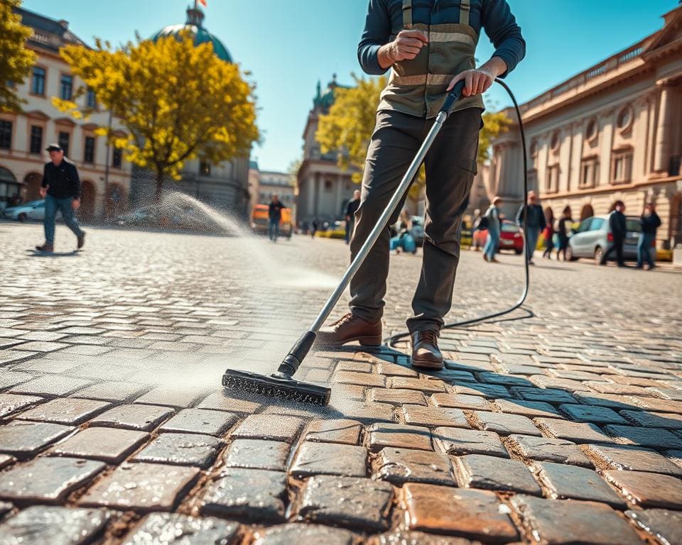 Steinreinigung Berlin für saubere Außenflächen