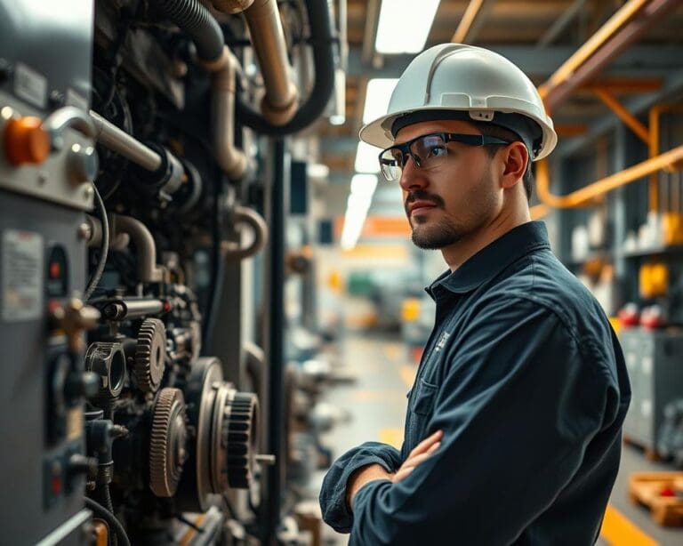 Wie arbeitet ein Wartungstechniker für Maschinenanlagen?