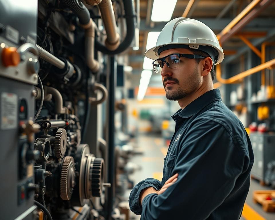 Wie arbeitet ein Wartungstechniker für Maschinenanlagen?