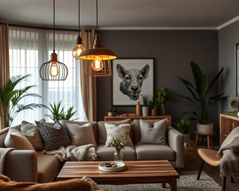 Wie lassen sich Hängelampen bei My Dutch Living Room kombinieren?