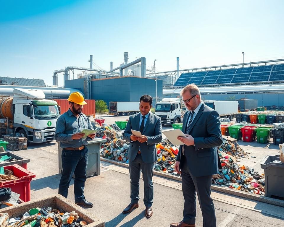 Wie unterstützt ein Entsorgungsdienst Industriebetriebe?