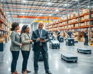 Wie unterstützt ein Logistikdienstleister Produktionshallen?