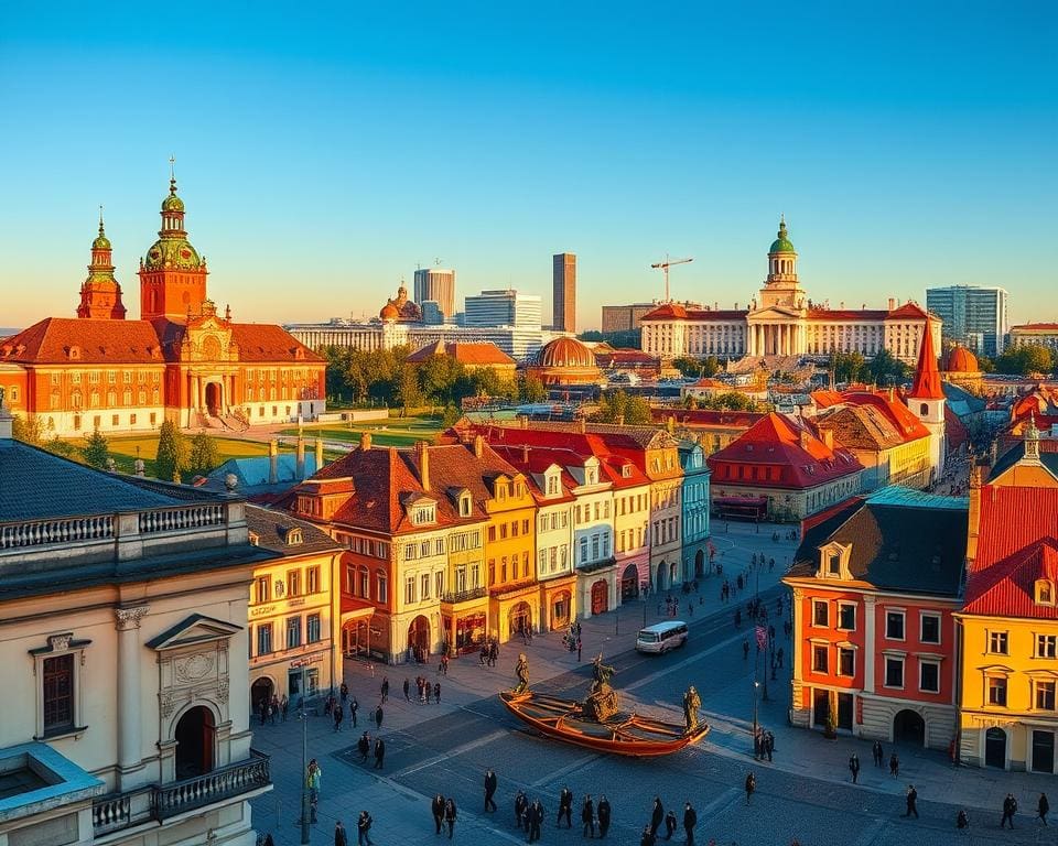 Welche Orte prägen Warschau?