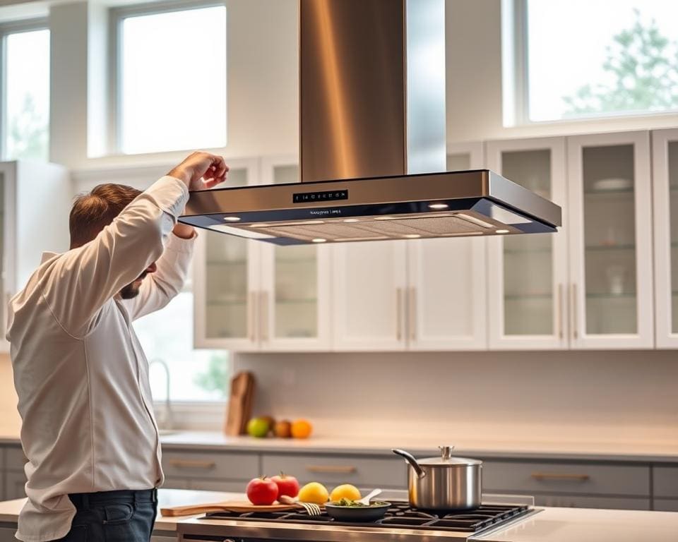 Wie modernisiert man eine Küche mit neuer Dunstabzugshaube?
