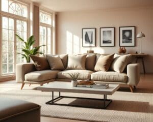 Wie richtet man ein Wohnzimmer mit Lounge-Sofa ein?