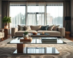 Wie wertet ein Design-Couchtisch das Wohnzimmer auf?