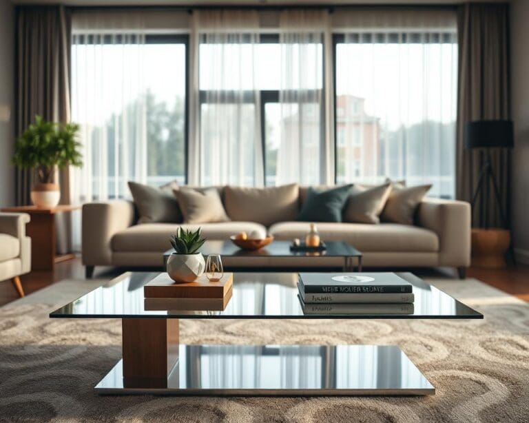 Wie wertet ein Design-Couchtisch das Wohnzimmer auf?