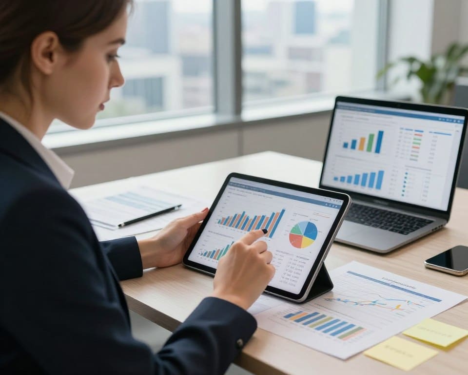 finanzielle Kennzahlen eines Unternehmens